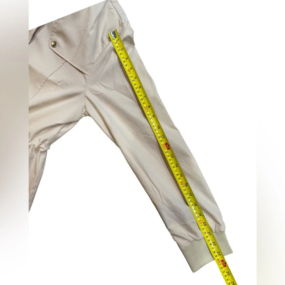 Women’s Blogger Love Long Lightweight Jacket Tan Utility Raincoat‎ Style Medium - Picture 9 of 10